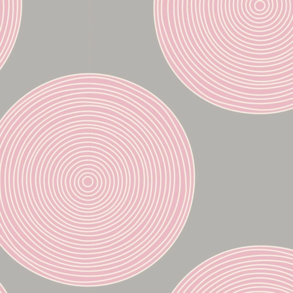 Tilda Luna Pink/Grey Backing Fabric | Das I-Tüpfelchen